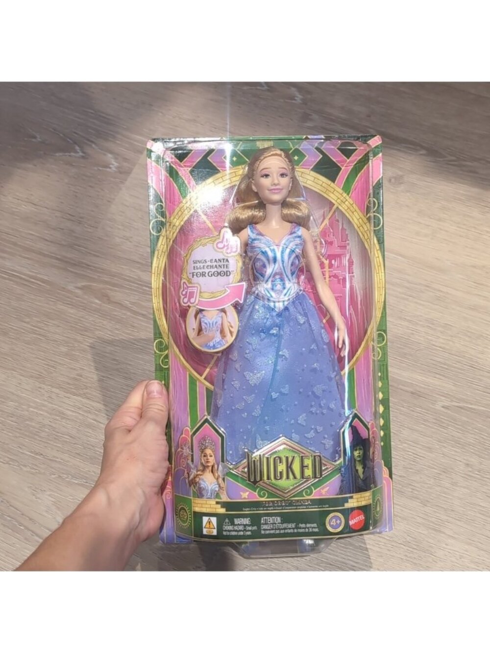 Mattel Wicked Glinda Singing Doll Ariana For Good